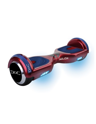 Nilox DOC Plus hoverboard Monopattino autobilanciante 10 km h 4300 mAh Blu, Rosso