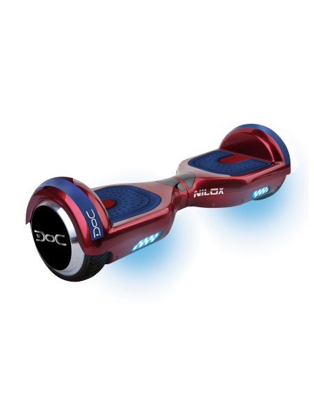 Nilox DOC Plus hoverboard Monopattino autobilanciante 10 km h 4300 mAh Blu, Rosso