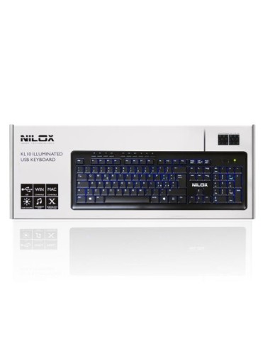 Nilox KL10 tastiera Universale USB QWERTY Italiano Nero