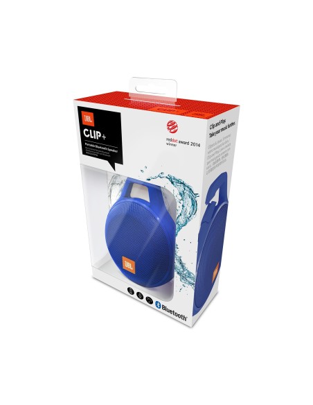 JBL Clip+ Blue Altoparlante portatile stereo Blu 3,2 W