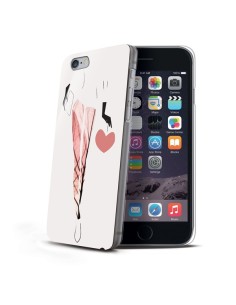Celly CDCOVIPH6PCA custodia per cellulare Cover Rosso, Bianco