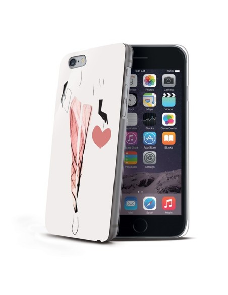 Celly CDCOVIPH6PCA custodia per cellulare Cover Rosso, Bianco