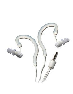 Nilox Running waterproof earphones Cuffie Cablato A clip, In-ear Musica e Chiamate Bianco