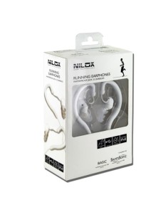 Nilox Running waterproof earphones Cuffie Cablato A clip, In-ear Musica e Chiamate Bianco 2