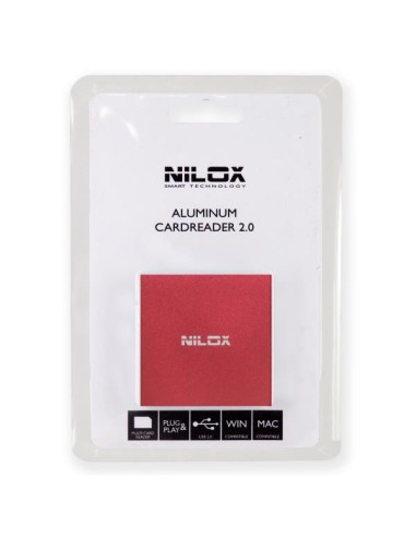 Nilox 10NXCRQ100001 lettore di schede USB 2.0 Rosso