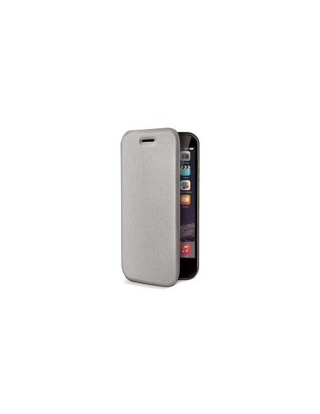 Celly FOLIOIPH6PSV custodia per cellulare 14 cm (5.5") Custodia a libro Argento