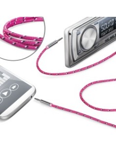 Celly LINEIN35TEXPK cavo audio 3.5mm Rosa