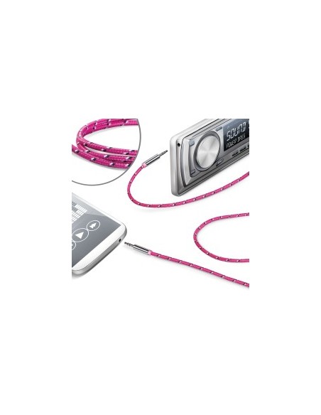 Celly LINEIN35TEXPK cavo audio 3.5mm Rosa