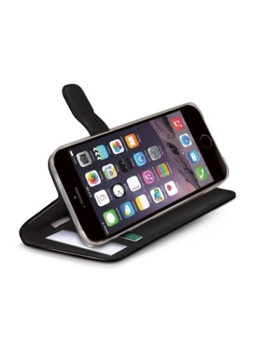 Celly PELLEAIPH6PBK custodia per cellulare 14 cm (5.5") Custodia a borsellino Nero