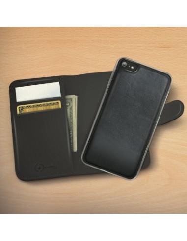 Celly PELLEAIPH6PBK custodia per cellulare 14 cm (5.5") Custodia a borsellino Nero