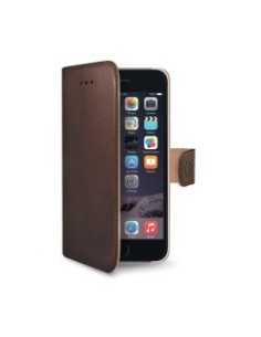 Celly WALLY custodia per cellulare 14 cm (5.5") Custodia a libro Marrone
