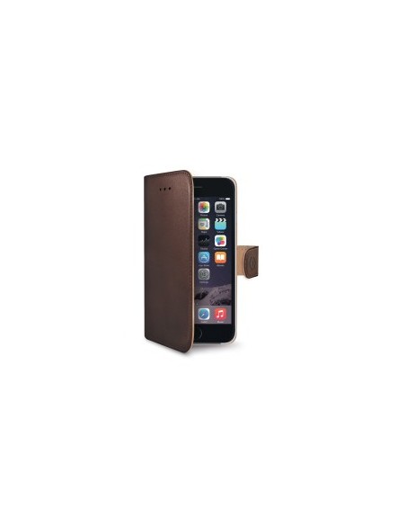 Celly WALLY custodia per cellulare 14 cm (5.5") Custodia a libro Marrone