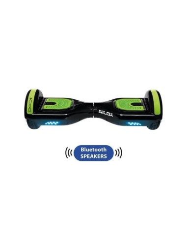 Nilox 30NXBK65BT001 hoverboard Monopattino autobilanciante 10 km h 4300 mAh Nero, Verde
