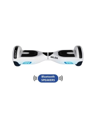 Nilox 30NXBK65BT002 hoverboard Monopattino autobilanciante 10 km h 4300 mAh Nero, Bianco