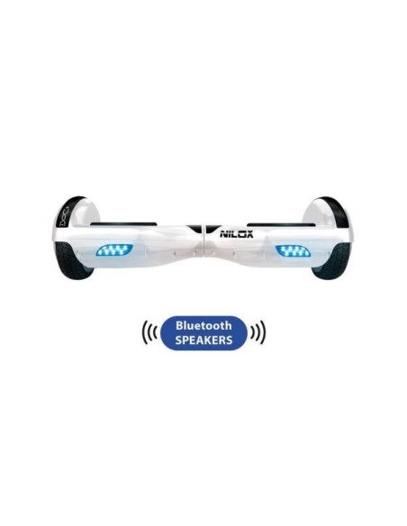 Nilox 30NXBK65BT002 hoverboard Monopattino autobilanciante 10 km h 4300 mAh Nero, Bianco