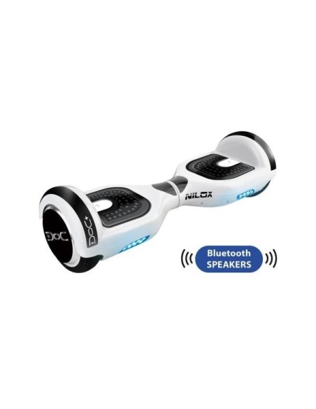Nilox 30NXBK65BT002 hoverboard Monopattino autobilanciante 10 km h 4300 mAh Nero, Bianco