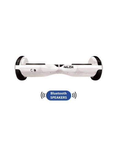 Nilox 30NXBK65BT002 hoverboard Monopattino autobilanciante 10 km h 4300 mAh Nero, Bianco