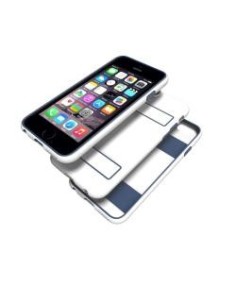 Celly Guardian custodia per cellulare Cover Blu, Bianco