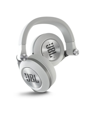 JBL E50 BT Auricolare Con cavo e senza cavo A Padiglione Musica e Chiamate Bluetooth Argento, Bianco
