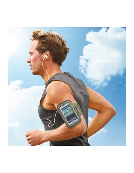 Celly ARMBAND03 custodia per cellulare Fascia da braccio Mimetico, Verde
