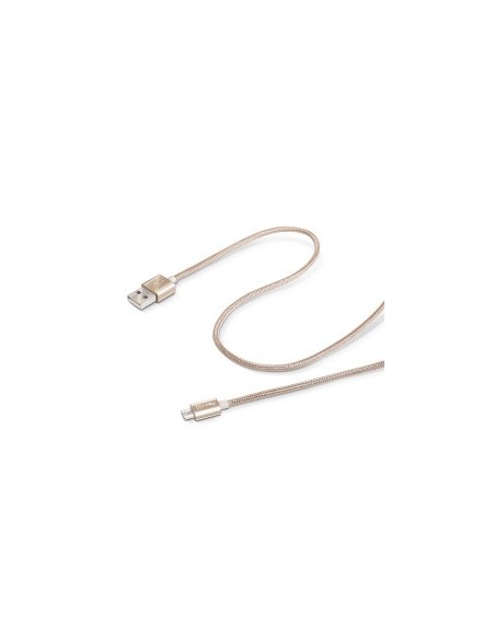 Celly 1.0M USB - Micro USB M M cavo USB 1 m USB A Micro-USB B Oro