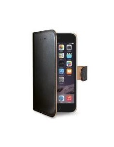 Celly WALLY701 custodia per cellulare 14 cm (5.5") Custodia a borsellino Nero