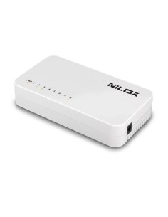 Nilox SWITCH 8 PORTE 10 100 Non gestito Fast Ethernet (10 100) Bianco