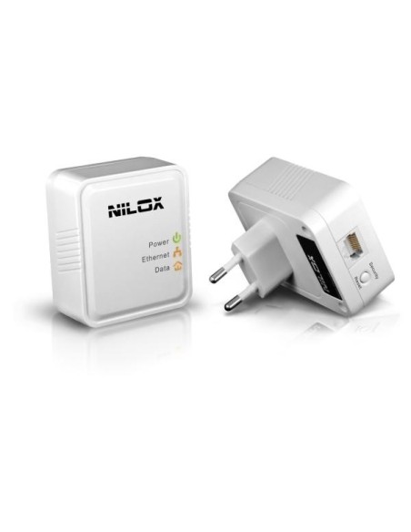 Nilox DPL-2010K 200 Mbit s Collegamento ethernet LAN Bianco 2 pz