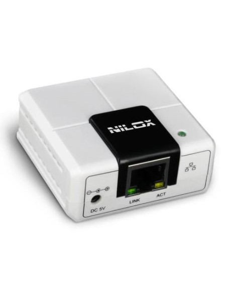 Nilox DPS-130U server di stampa LAN Ethernet Bianco