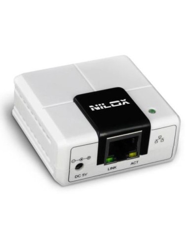 Nilox DPS-130U server di stampa LAN Ethernet Bianco