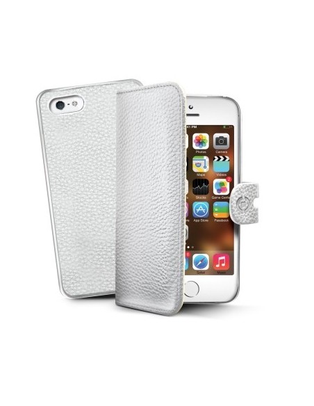 Celly AMBO185WH custodia per cellulare 10,2 cm (4") Custodia a borsellino Bianco