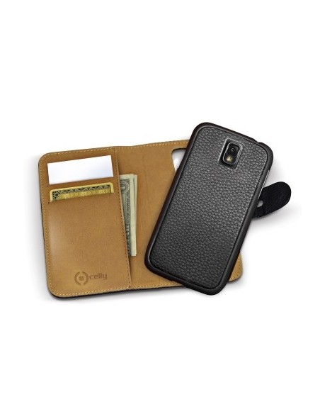 Celly AMBO366BK custodia per cellulare 13,2 cm (5.2") Custodia a borsellino Nero