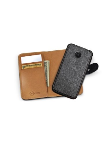 Celly AMBO401BK custodia per cellulare 11,4 cm (4.5") Custodia a borsellino Nero