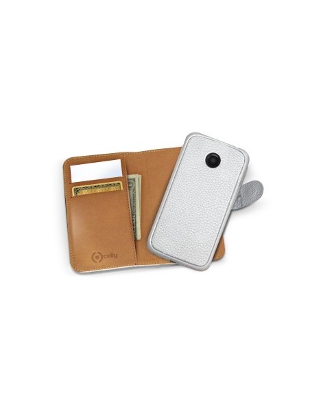 Celly AMBO401WH custodia per cellulare 11,4 cm (4.5") Custodia a borsellino Bianco