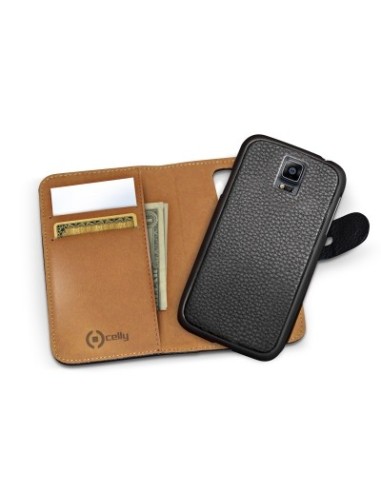 Celly AMBO429BK custodia per cellulare 14,5 cm (5.7") Custodia a borsellino Nero