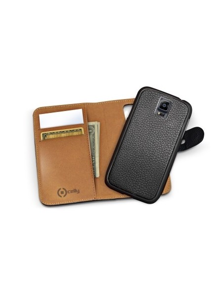 Celly AMBO429BK custodia per cellulare 14,5 cm (5.7") Custodia a borsellino Nero