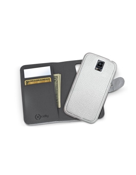 Celly AMBO429WH custodia per cellulare 14,5 cm (5.7") Custodia a borsellino Bianco