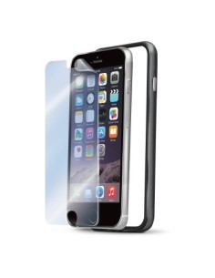 Celly BUMPERIPH6BK custodia per cellulare 11,9 cm (4.7") Custodia con bordo Nero