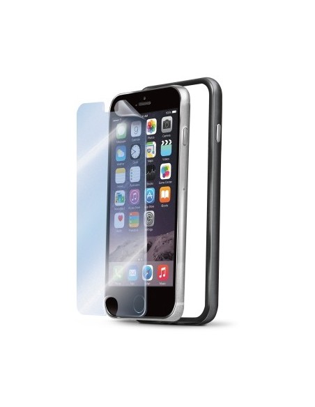 Celly BUMPERIPH6BK custodia per cellulare 11,9 cm (4.7") Custodia con bordo Nero