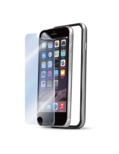 Celly BUMPERIPH6SV custodia per cellulare 11,9 cm (4.7") Custodia con bordo Argento