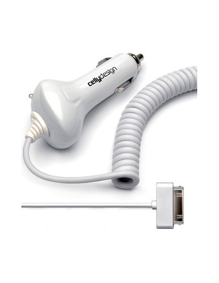 Celly C1IPHONEW Caricabatterie per dispositivi mobili Telefono cellulare Bianco Accendisigari Auto