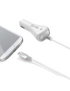 Celly CCMICROW Caricabatterie per dispositivi mobili Tablet Bianco Accendisigari Auto