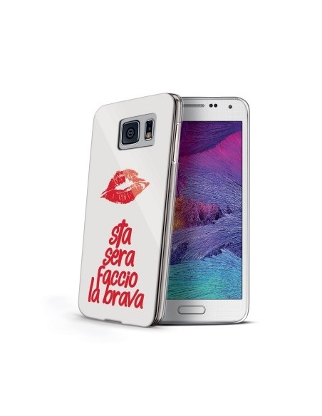 Celly CDCOVGS6BR custodia per cellulare Cover Rosso, Bianco
