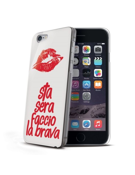 Celly CDCOVIPH6PBR custodia per cellulare Cover Rosso, Bianco