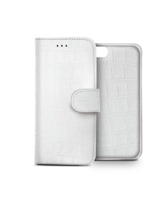 Celly CROCOAIPH5WH custodia per cellulare 10,2 cm (4") Custodia a borsellino Bianco
