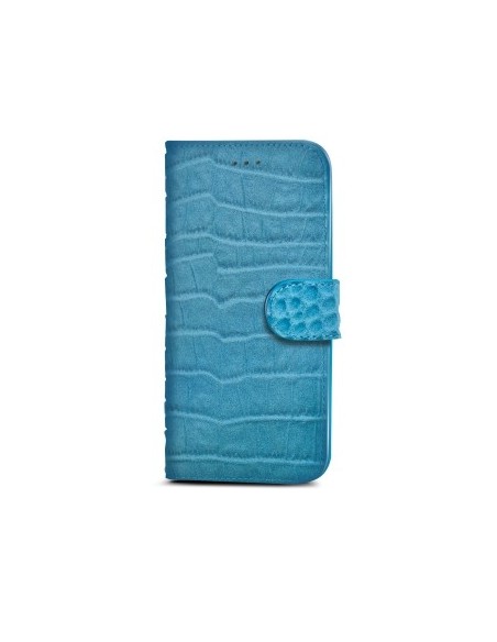 Celly CROCOWIPH6LB custodia per cellulare 11,9 cm (4.7") Custodia a borsellino Blu