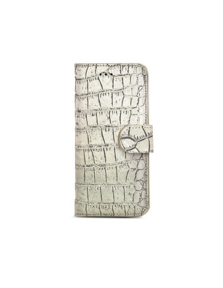 Celly CROCOWIPH6PCH custodia per cellulare 14 cm (5.5") Custodia a borsellino Champagne