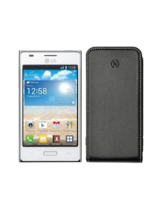 Celly FACE256 custodia per cellulare Custodia flip a libro Nero