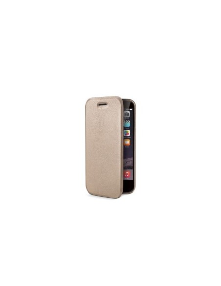 Celly FOLIOIPH6GD custodia per cellulare 11,9 cm (4.7") Custodia a libro Oro