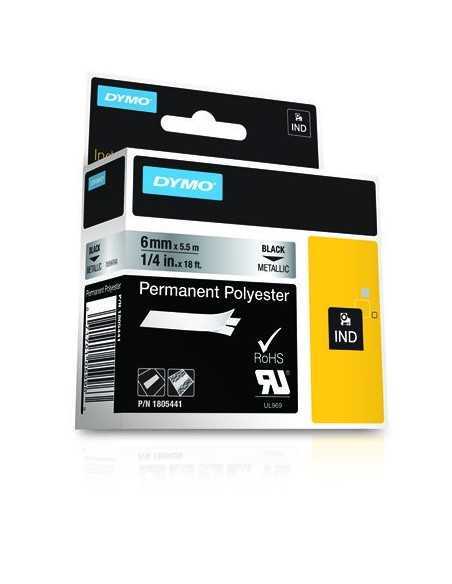Dymo NASTRO 6MMX 5 5M POLIESTERE NE MET D1 RHINOPRO 1805441 0071701059963 MATERIALE DI CONSUMO